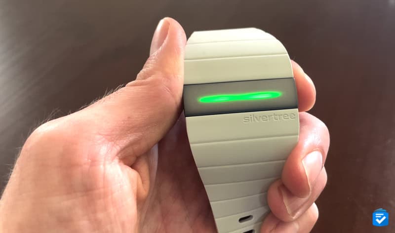 When you disarm an SOS call by double-tapping the Reach's button, the device will glow green.
