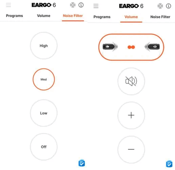 Eargo 6 app features